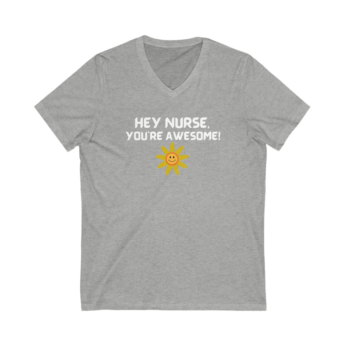 AWESOME NURSE UNISEX V NECK  TEE SHIRT GIFT