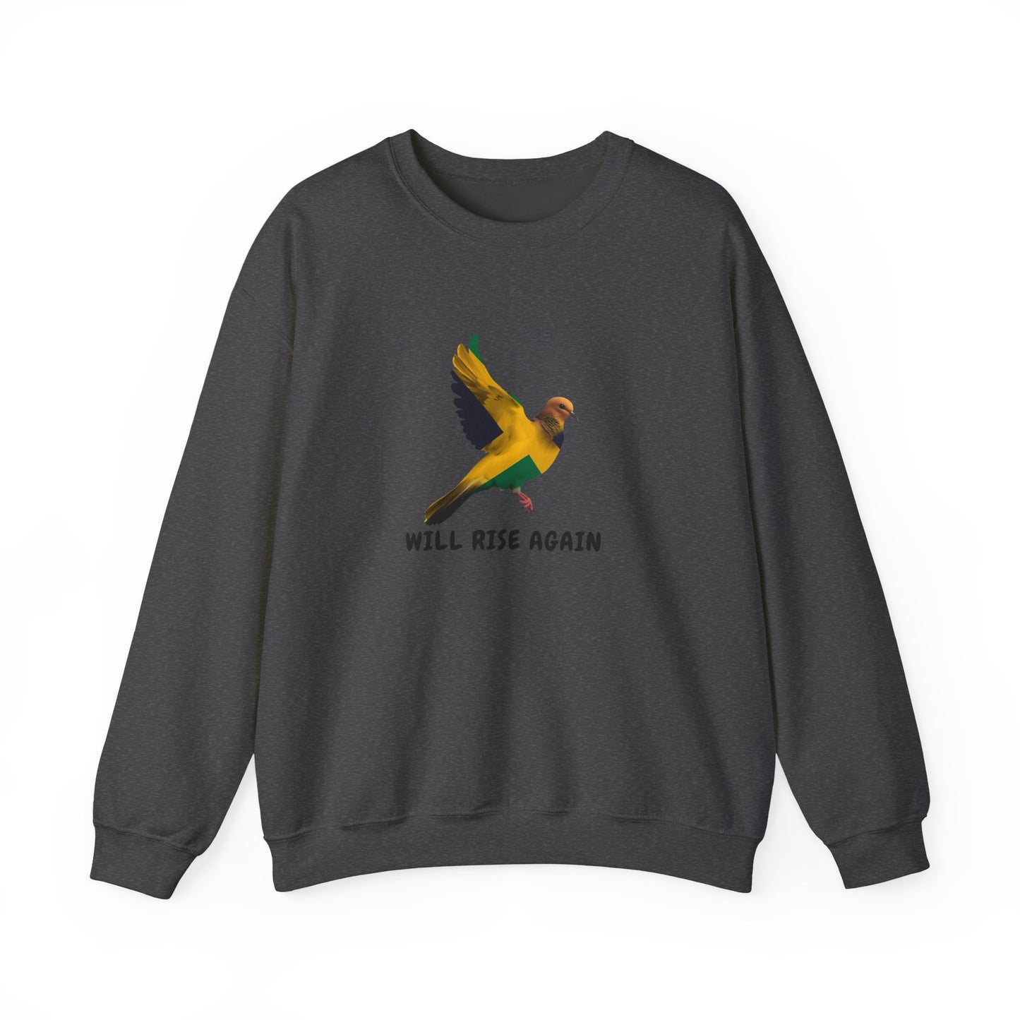 Will Rise Again  Promise to Jamaica— Inspirational Flying Bird Sweatshirt