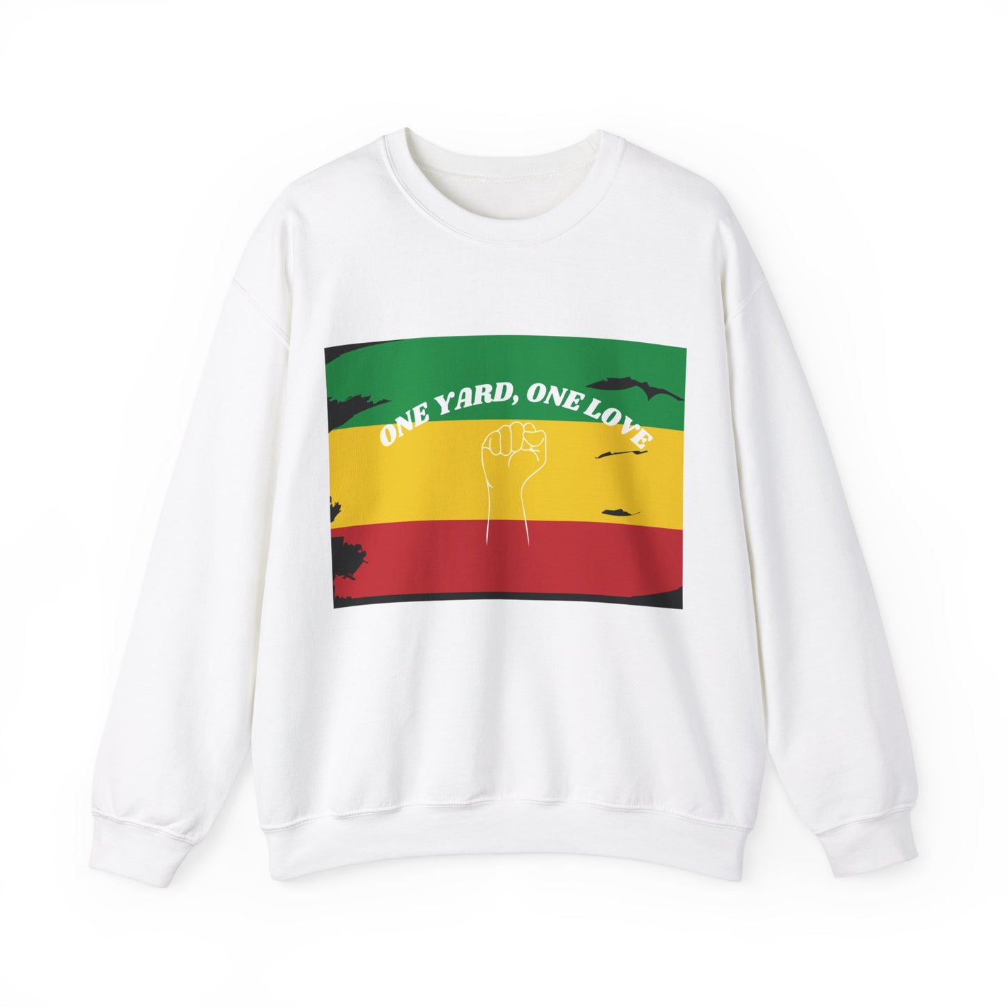 ONE YARD LOVE POWER ART GRAPHIC ART CREWNECK SWEATSHIRT