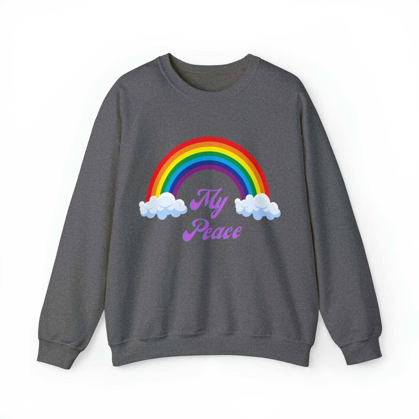 Rainbow design statement Crewneck sweatshirt gift