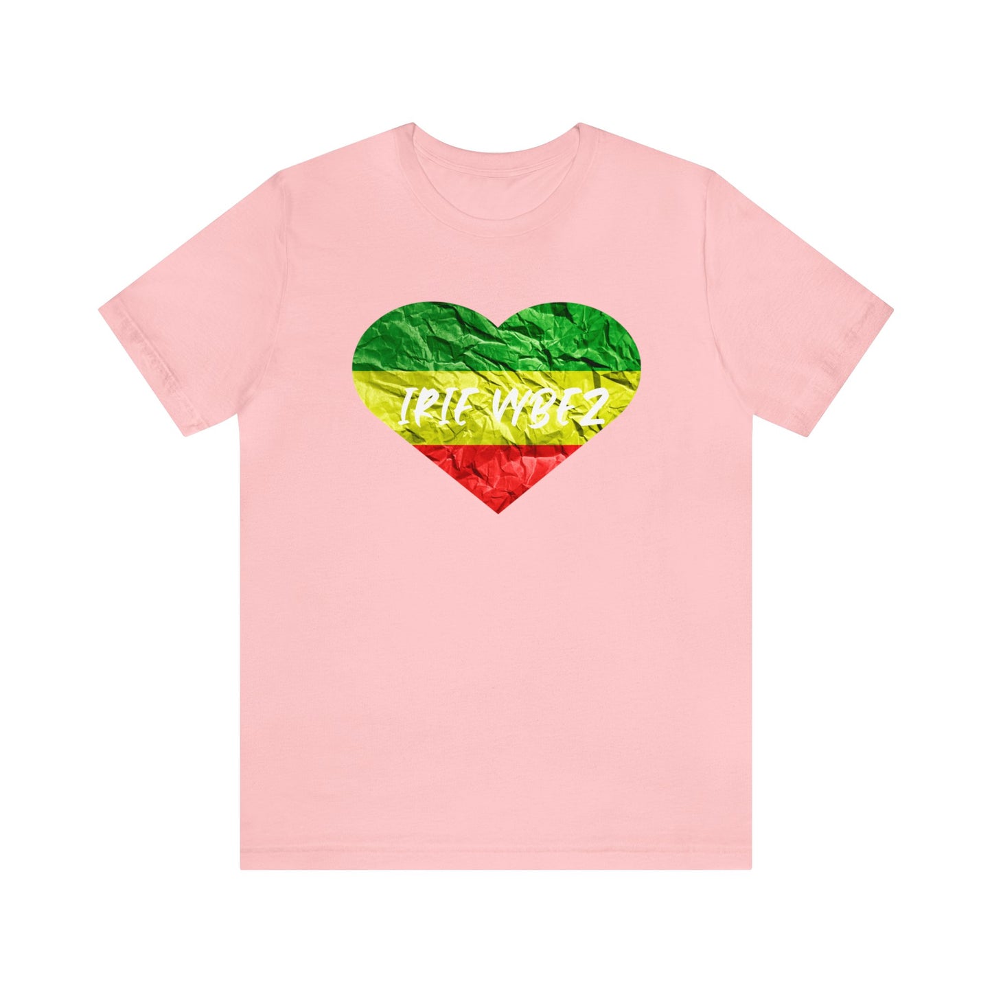 RED GREEN AND GOLD IRIE VYBE CREWNECK T SHIRT