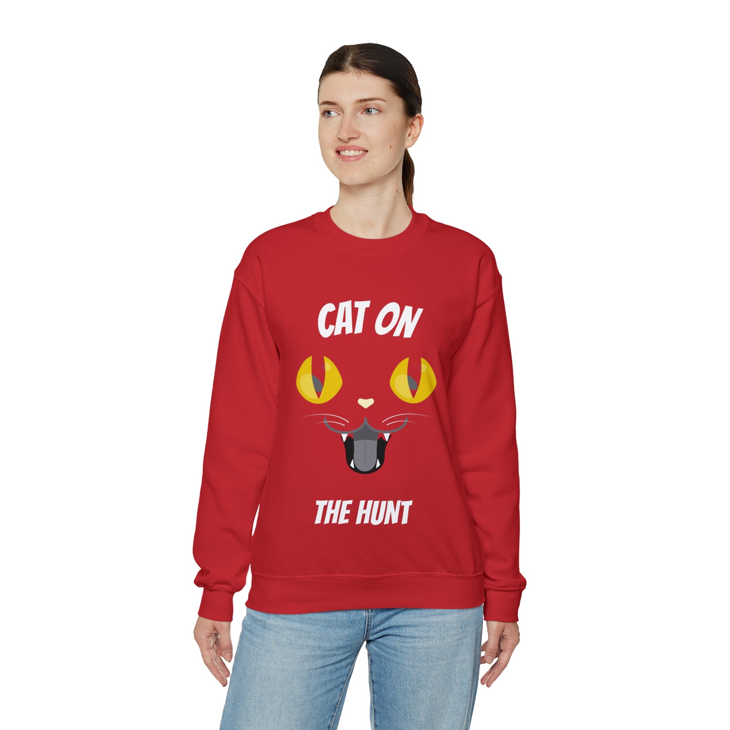 SCARY CAT HALLOWEEN SWEATSHIRT