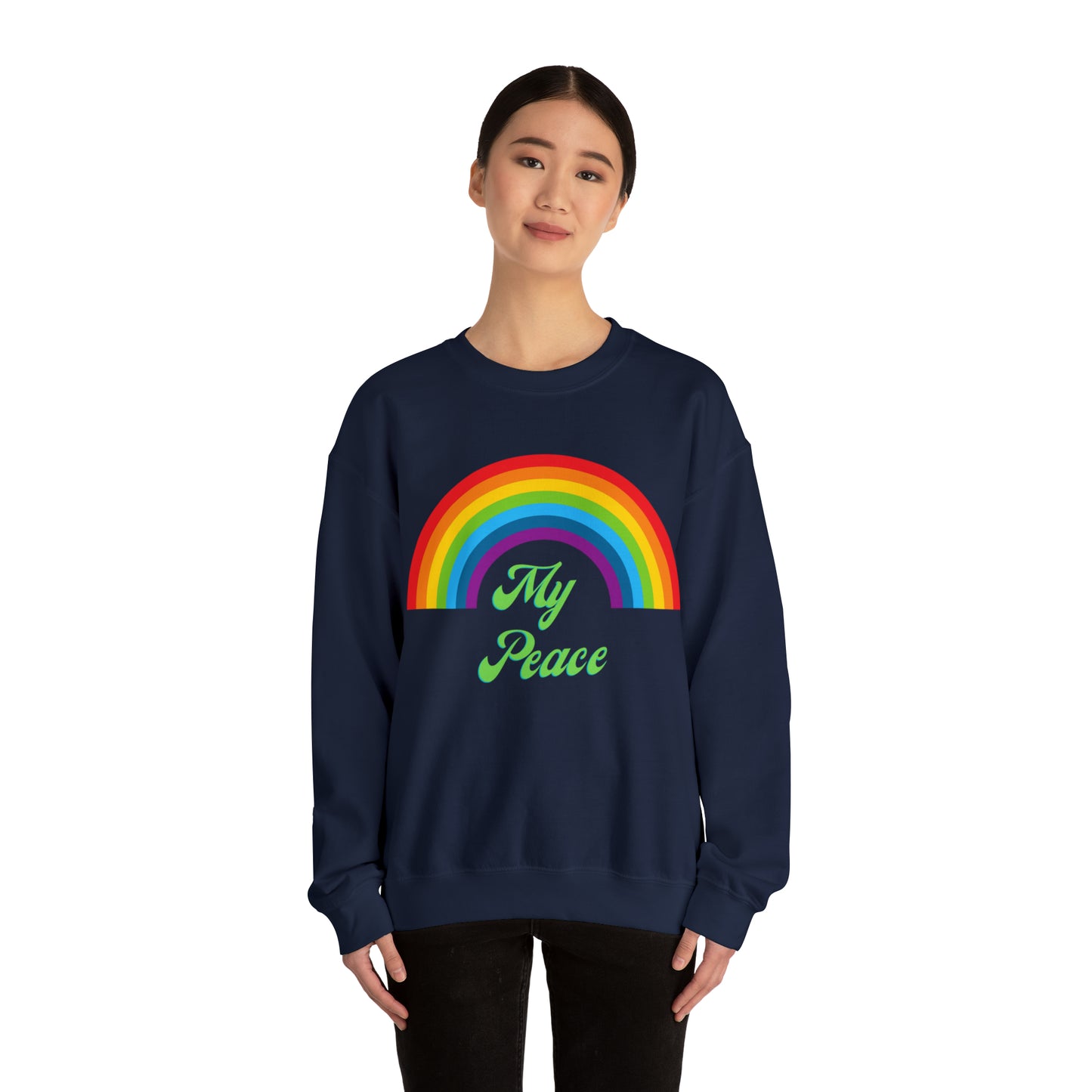 Rainbow Design Statement Crewneck Sweatshirt Gift