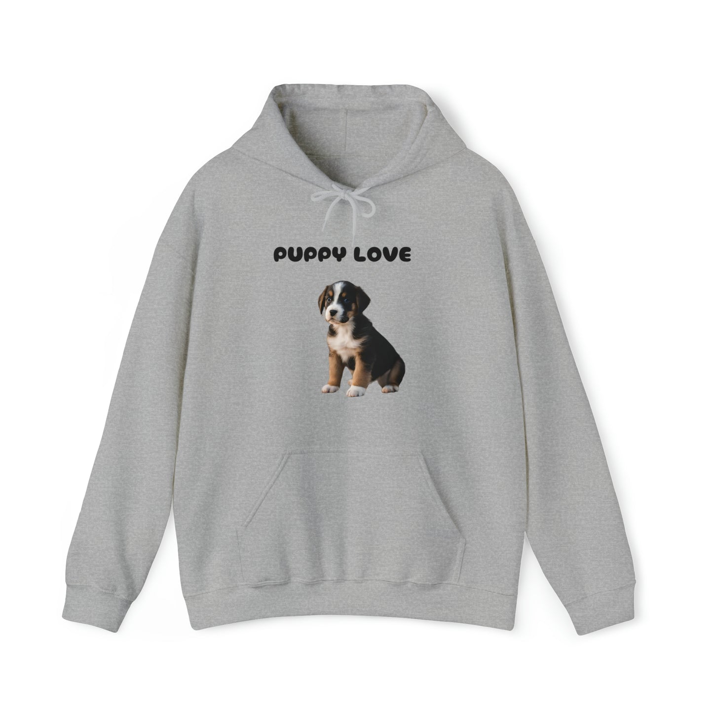 Puppy Love  Puppy pic hooded sweatshirt gift