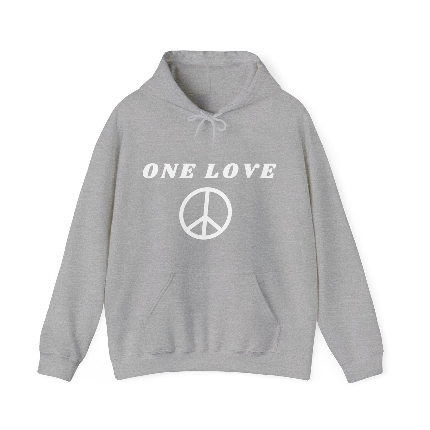 ONE LOVE PEACE HOODED SWEATSHIRT GIFT