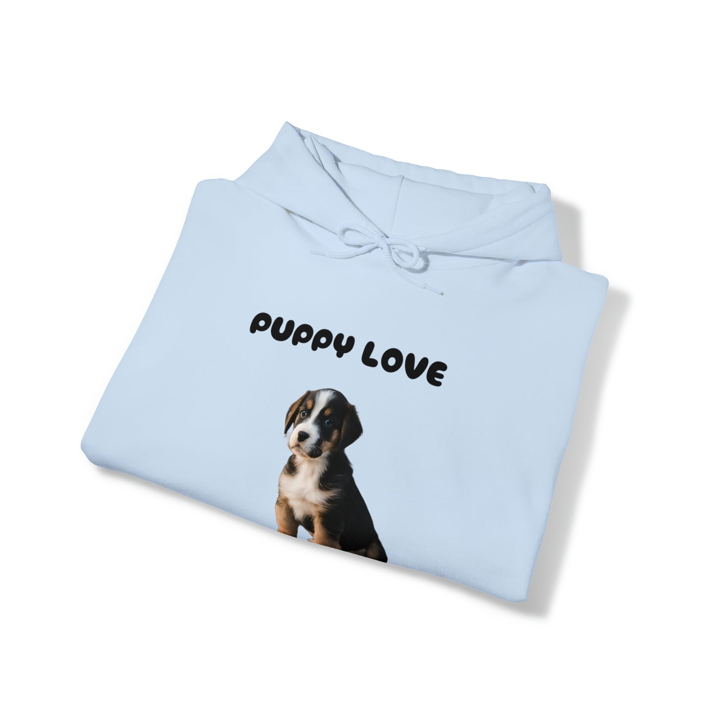 Puppy Love  Puppy pic hooded sweatshirt gift