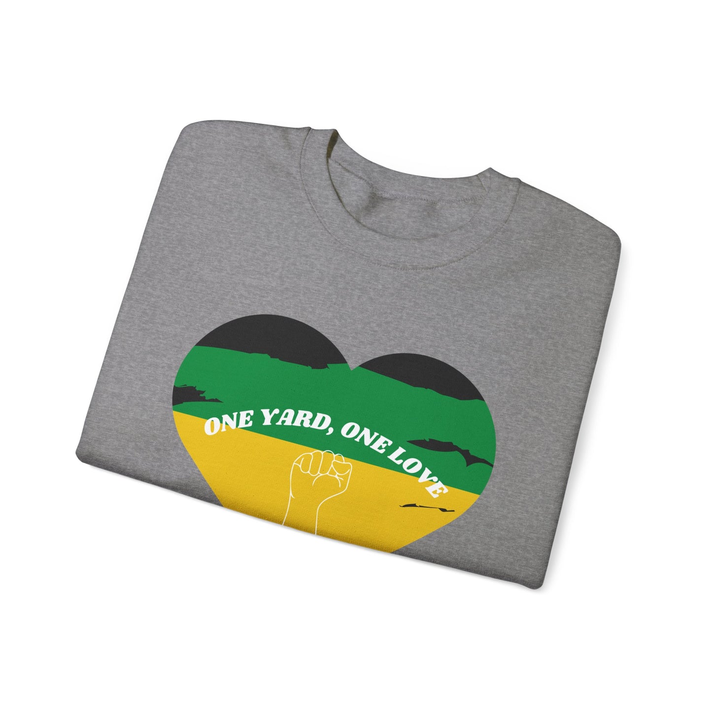 ONE YARD ONE LOVE POWER GRAPHIC ART SWEATSHIRT