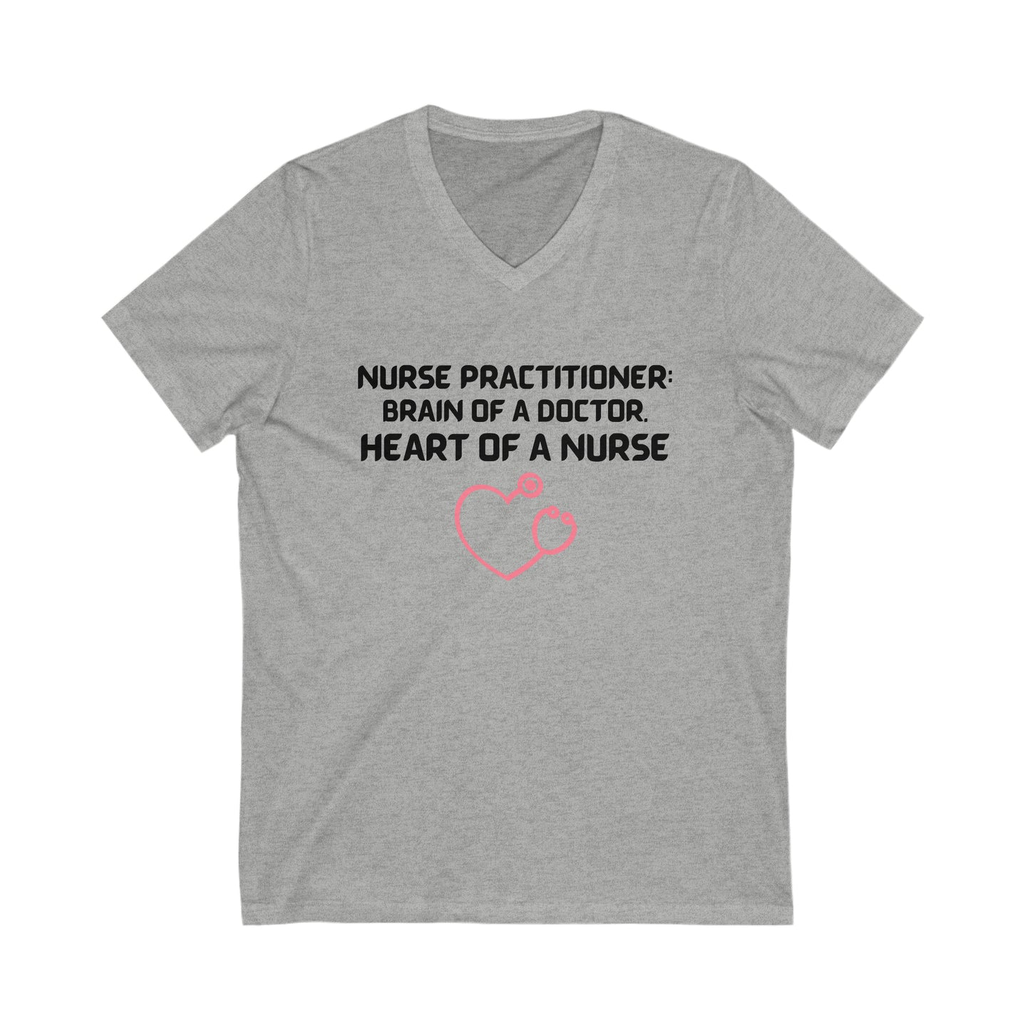 NURSE PRACTITIONER UNISEX V NECK T SHIRT GIFT