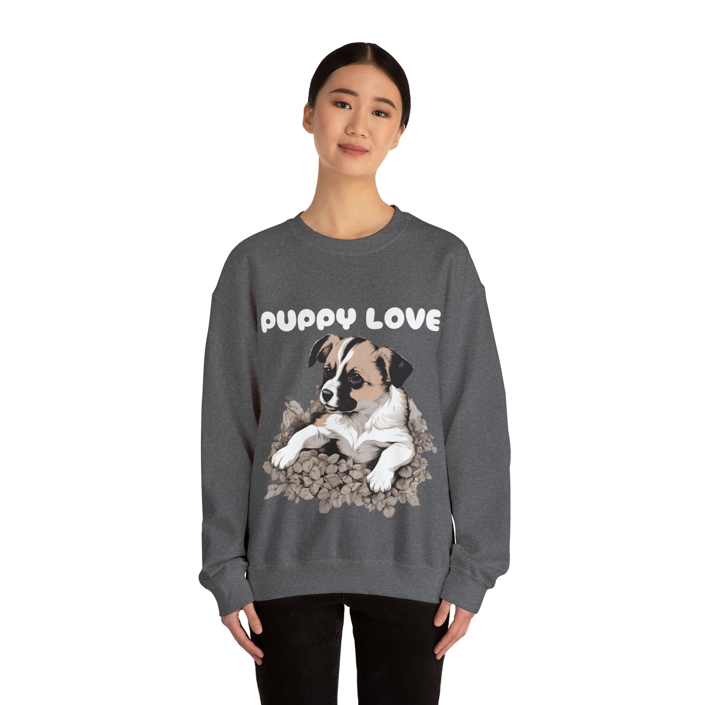 Puppy Love Puppy Pic Crewneck sweatshirt Gift