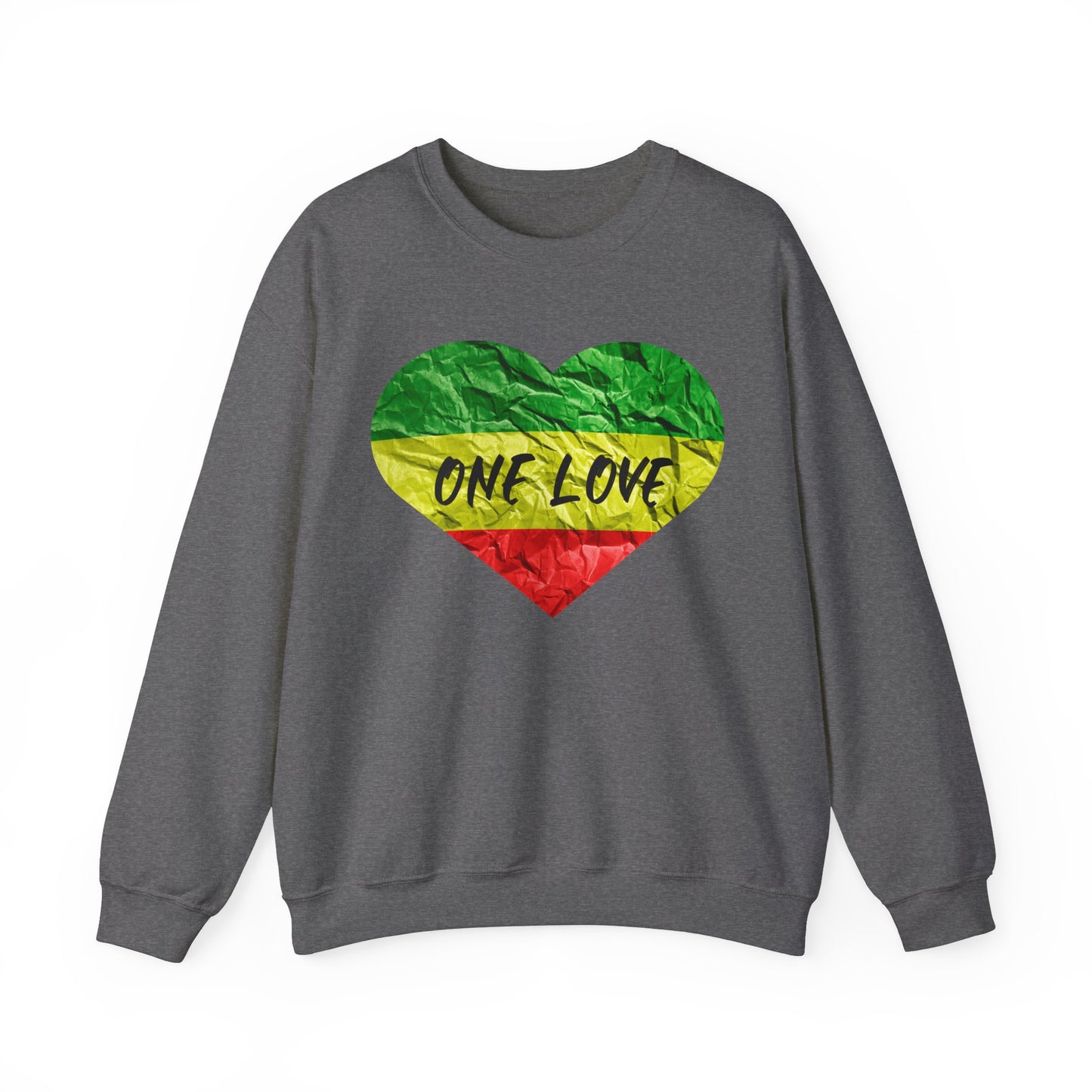 ONE LOVE ROOTS HEART  DESIGN SWEATSHIRT