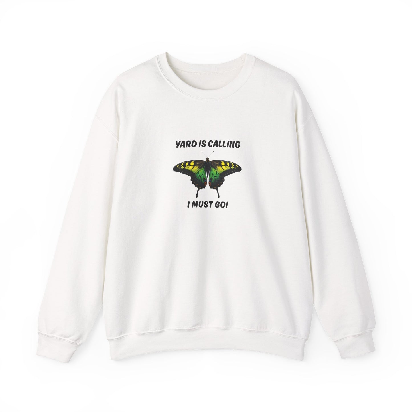 “Yard Is Calling, I Must Go!” Jamaica Color Butterfly Sweatshirt