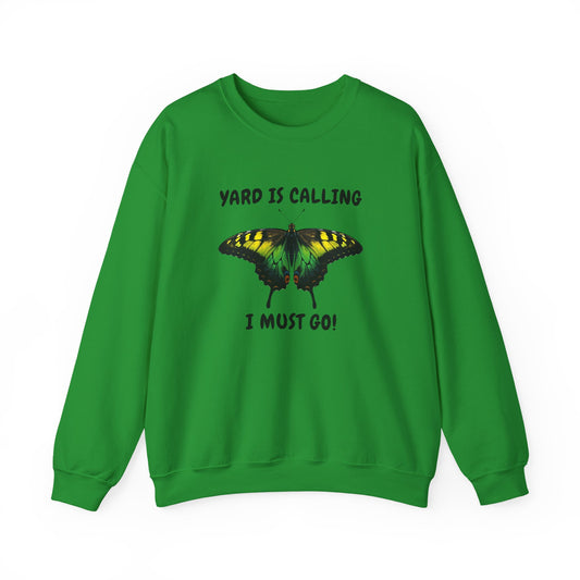 Jamaican Monarch Butterfly Yard Is Calling Garden  Crewneck