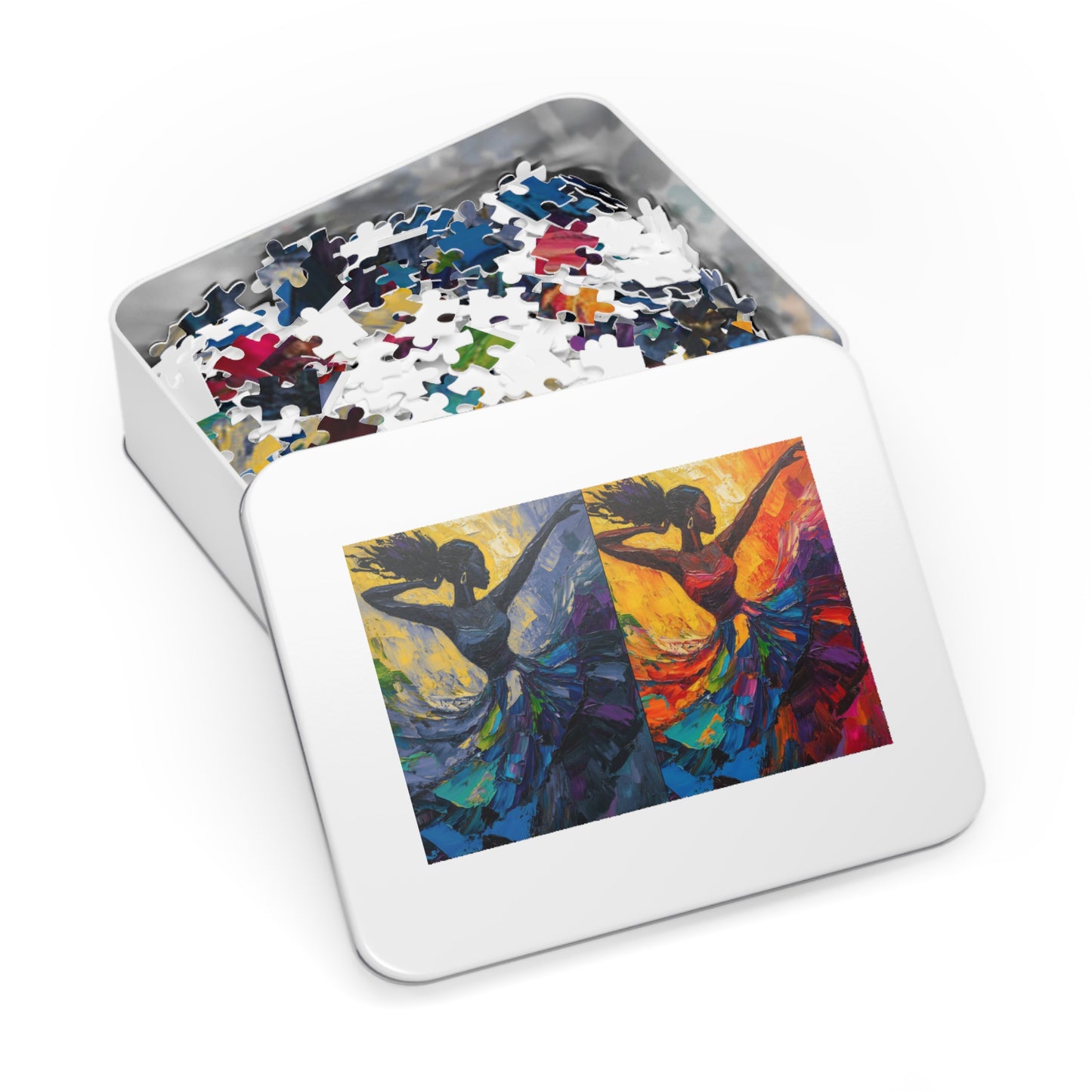 Colorful Dancer Jigsaw Puzzle  Art Puzzle with Tin