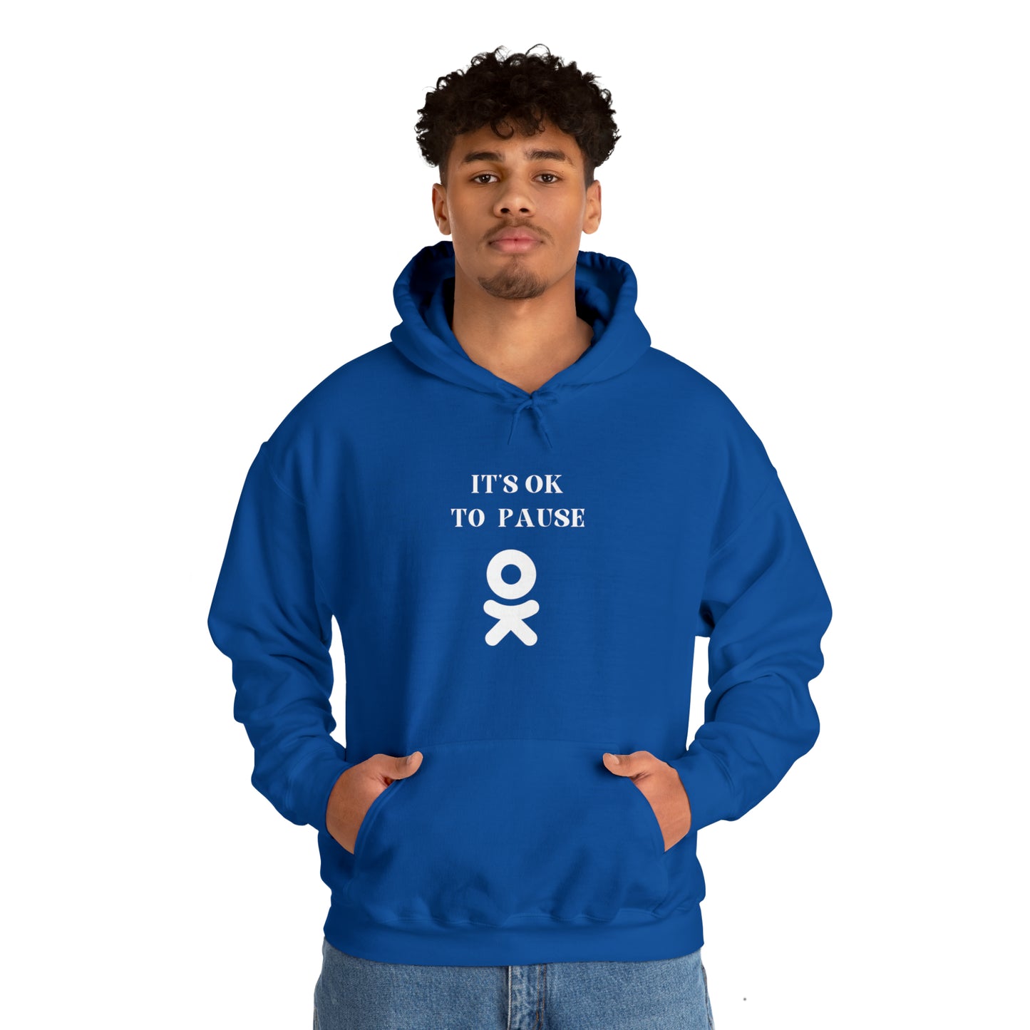 It's ok to pause hooded sweatshirt gift  inspirational words  hoodie gift to encourage. sweatshirt gifts for friends