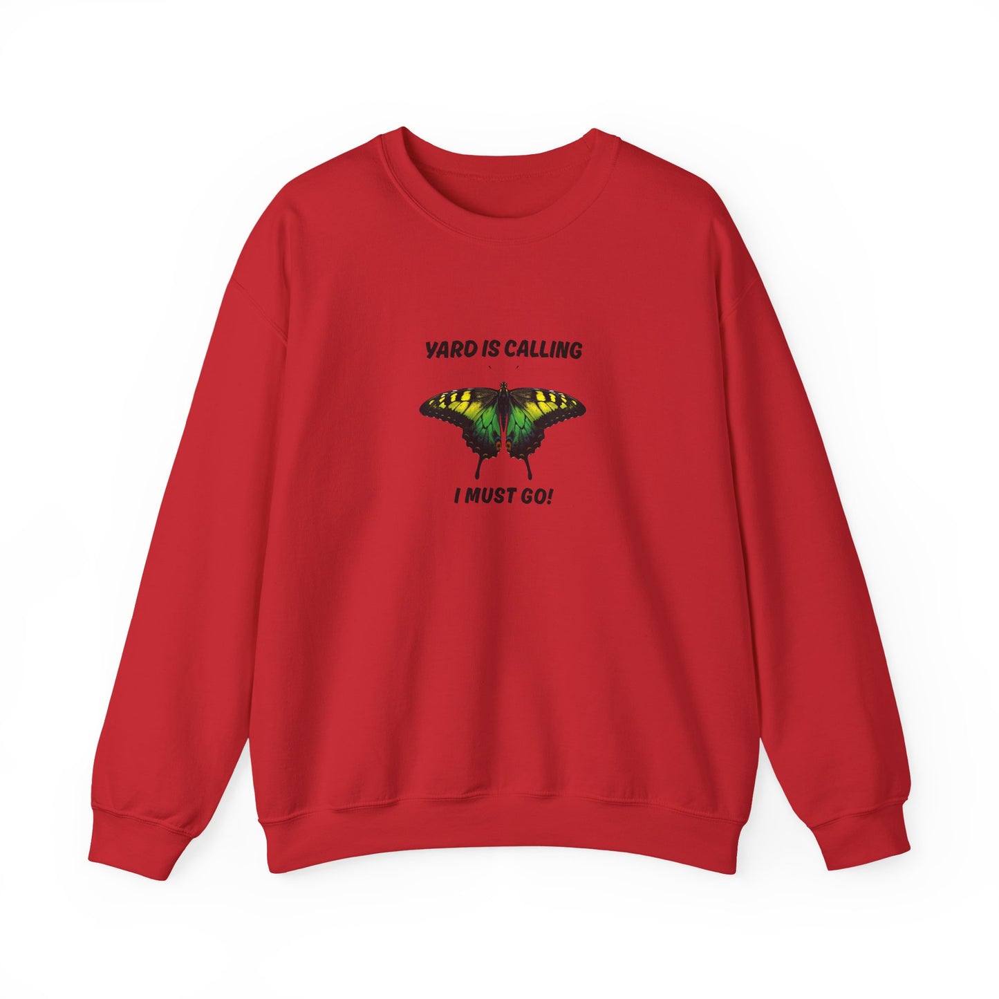 “Yard Is Calling, I Must Go!” Jamaica Color Butterfly Sweatshirt