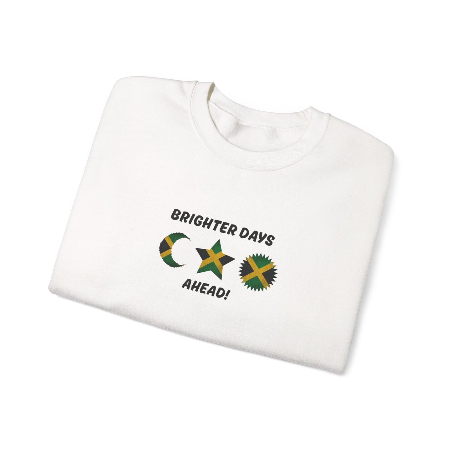 Jamaican Star Moon Sun Brighter Days Ahead Sweatshirt