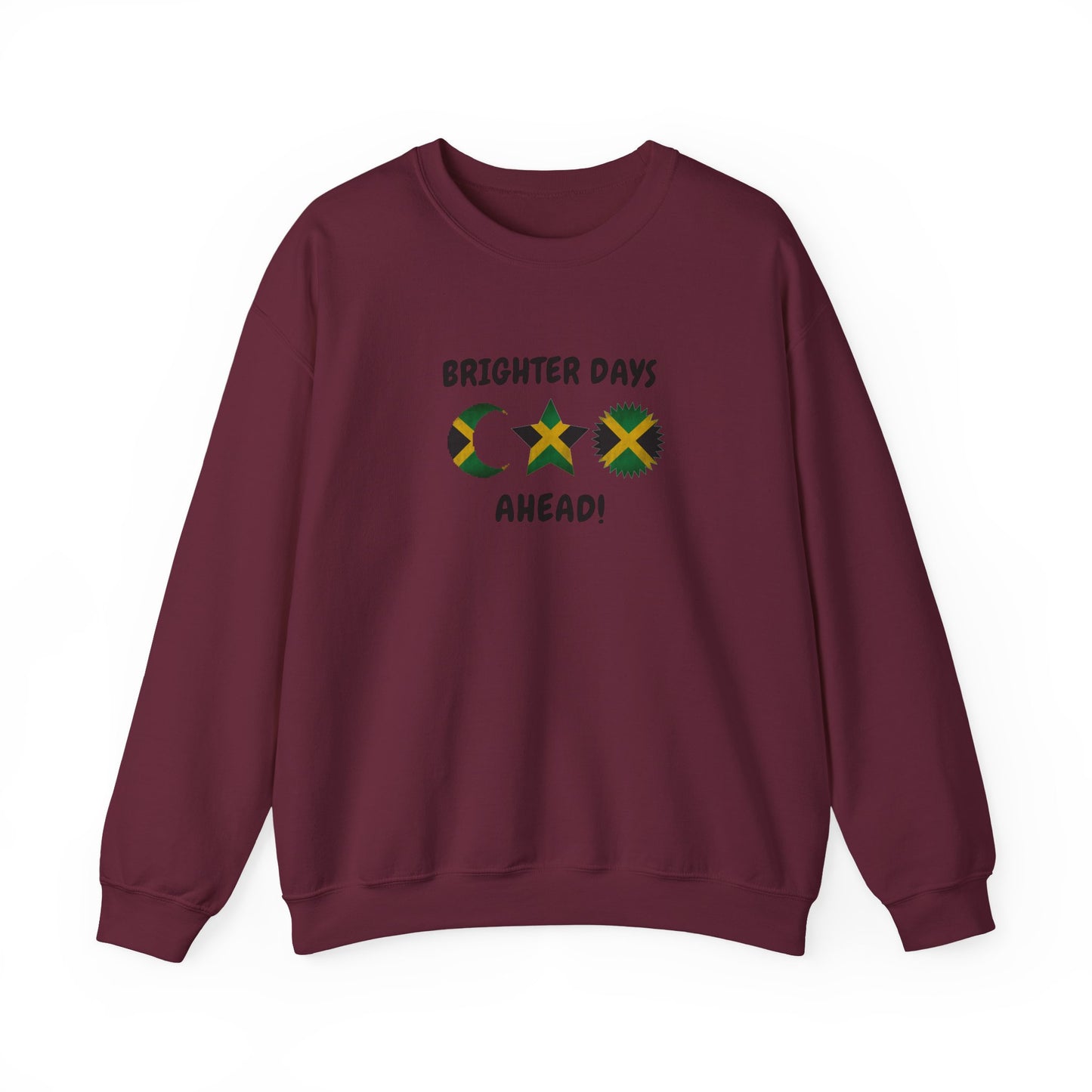 Jamaican Sun Moon Star Brighter Days Ahead Sweatshirt