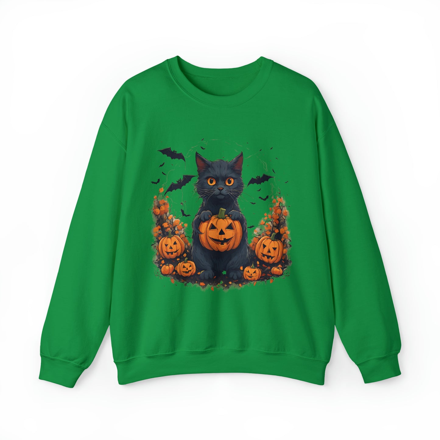 BLACK CAT HALLOWEEN SWEATSHIRT GIFT