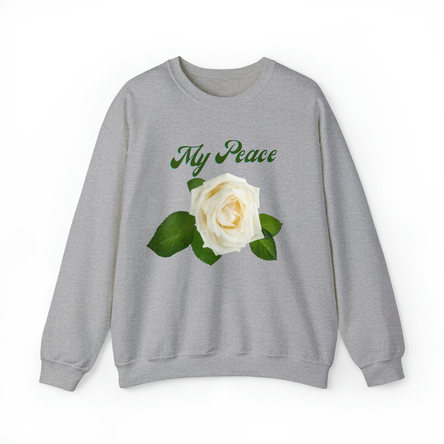 White Rose Design Statement Sweatshirt Gift