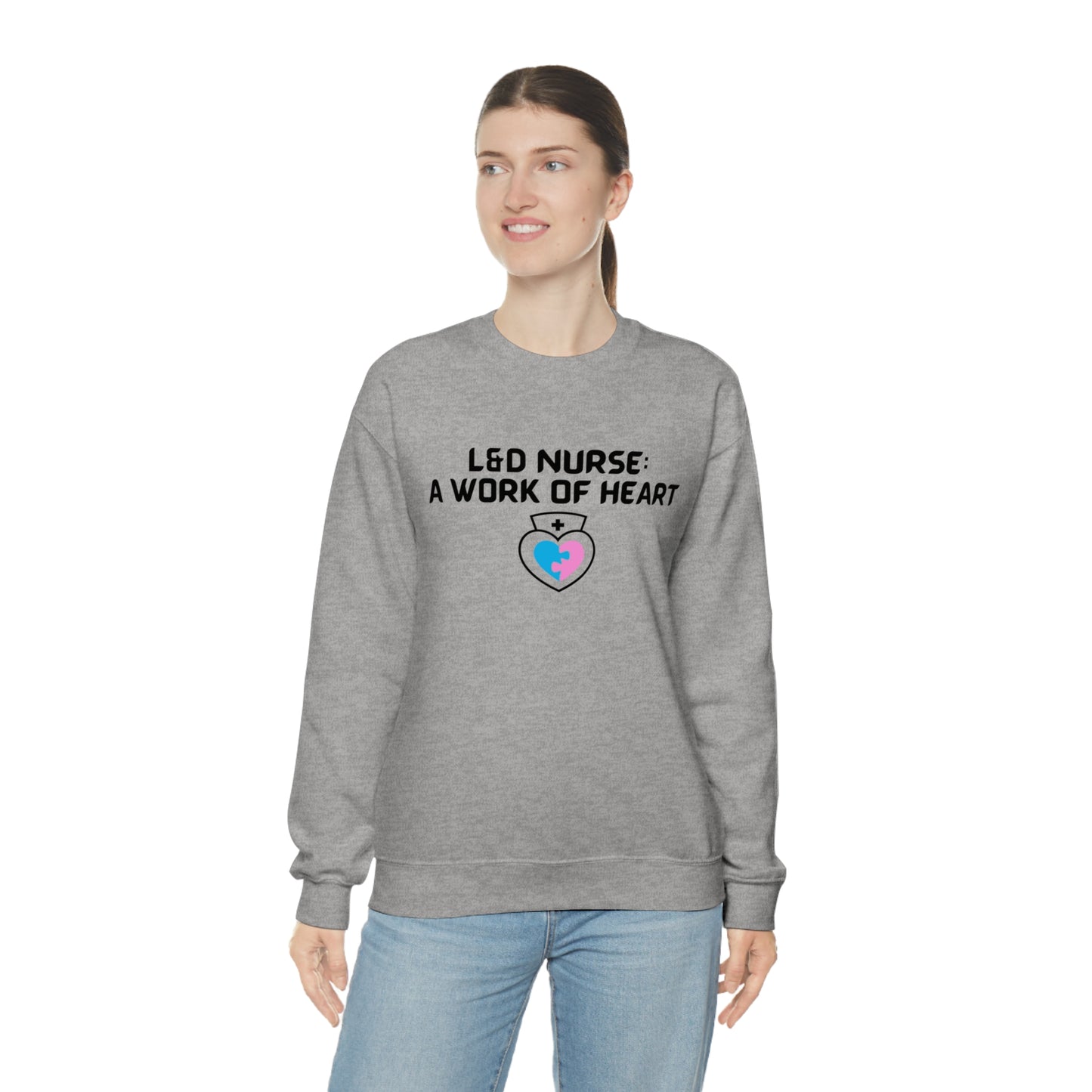 L & D NURSE CREWNECK SWEATSHIRT GIFT