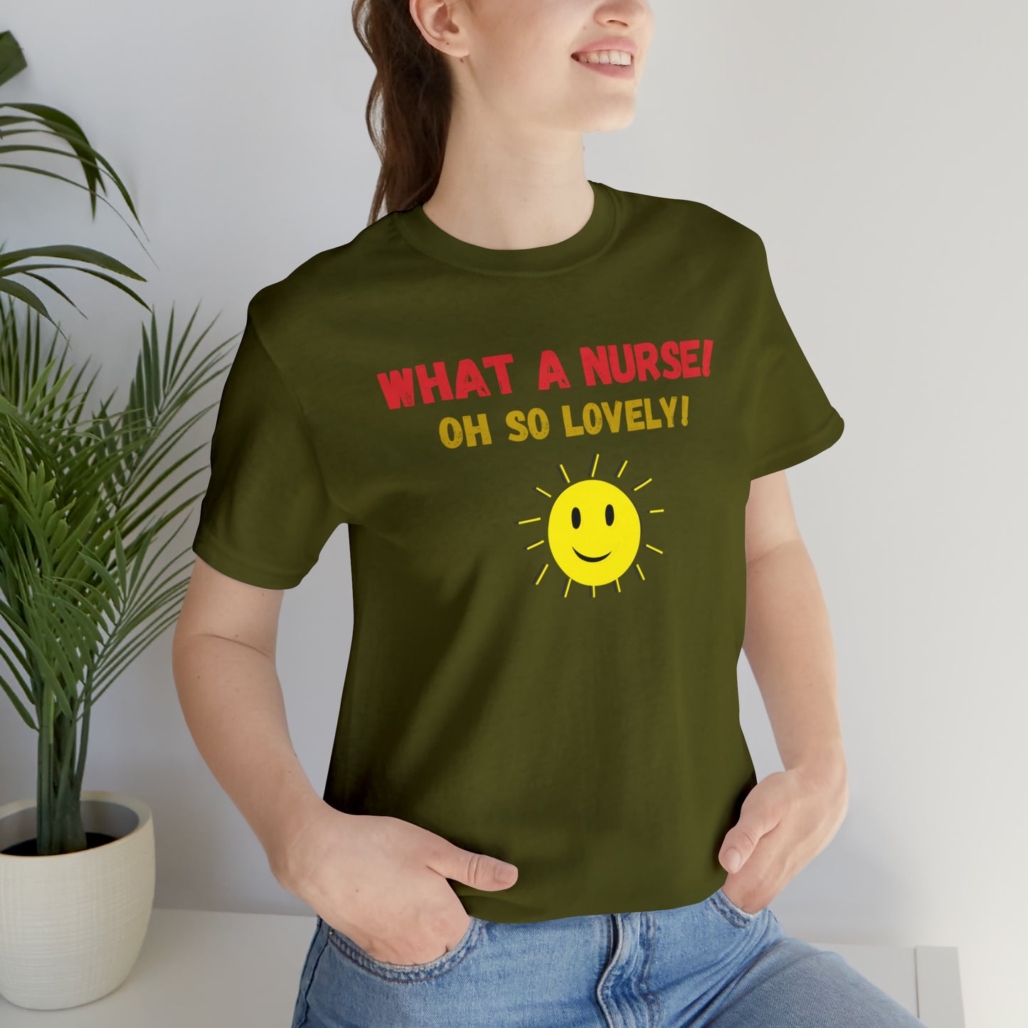 UNISEX CREWNECK NURSE THEME T SHIRT GIFT FOR NURSES