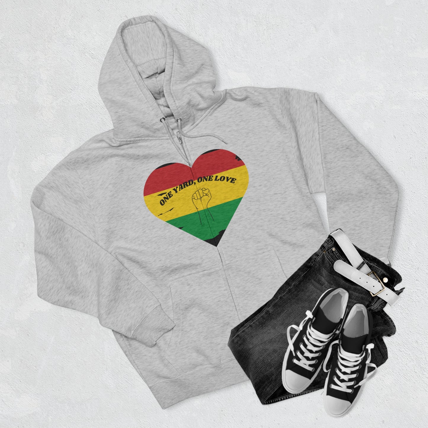 ONE LOVE POWER ZIP UP HOODIE GIFT