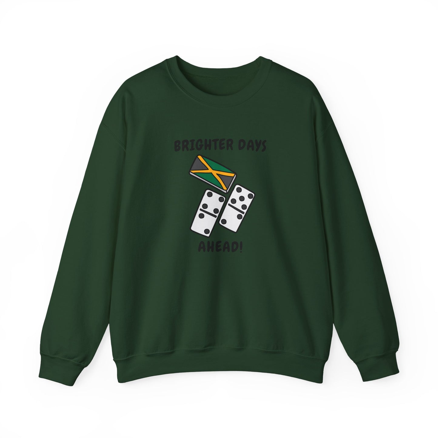 Jamaica Domino Nostalgia Crewneck Sweatshirt Brighter Days Ahead