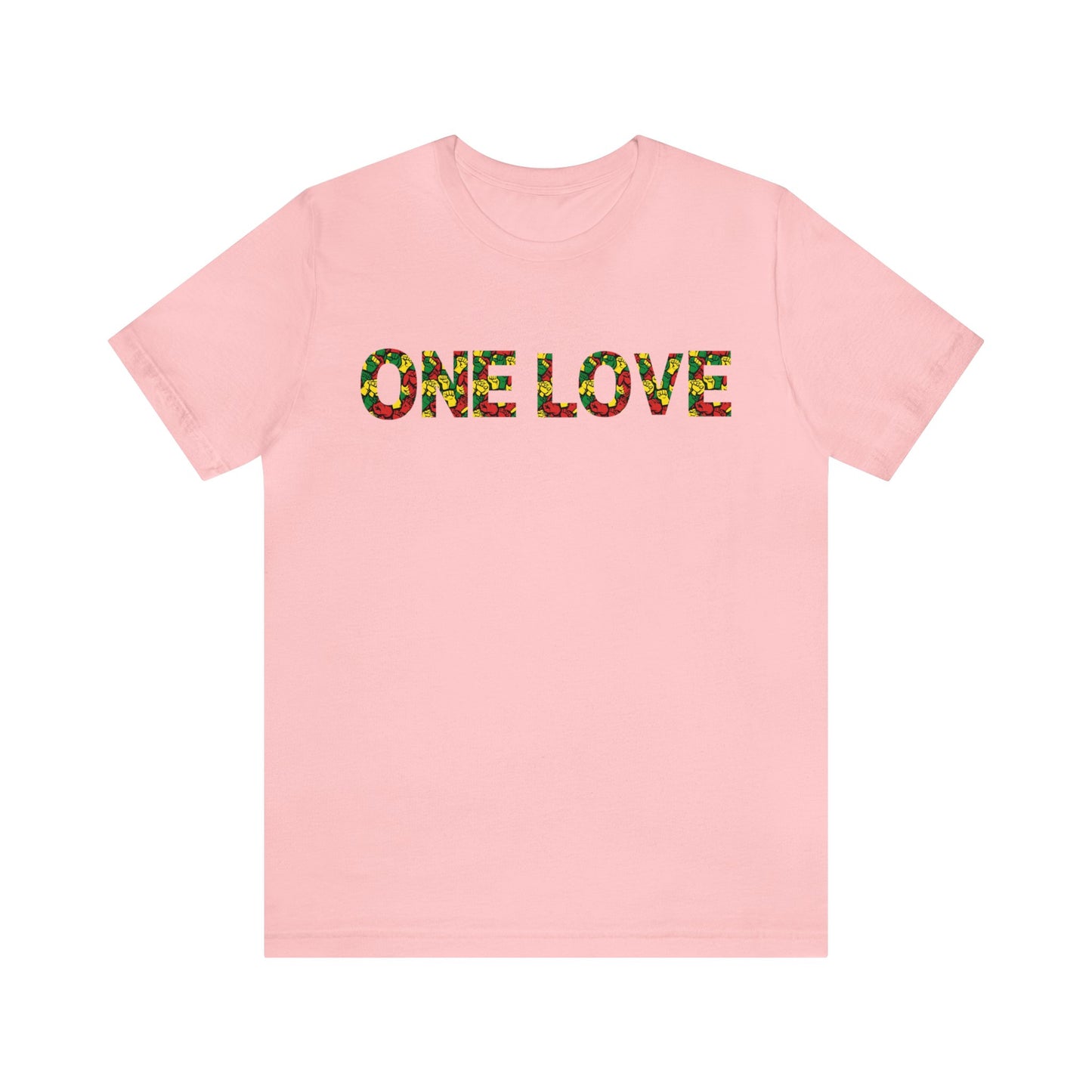 ONE LOVE POWER DESIGN GRAPHIC CREWNECK TSHIRT