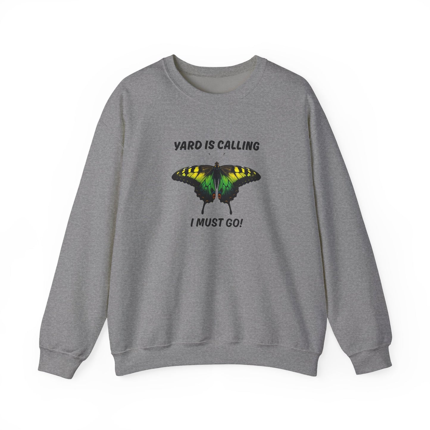 Yard Is Calling Jamaican Monarch Butterfly  Crewneck