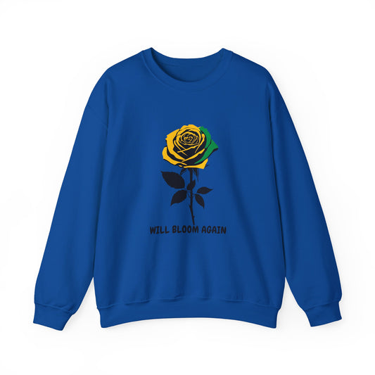 Bloom Again Jamaica  Rose Rose Graphic Crewneck Sweatshirt
