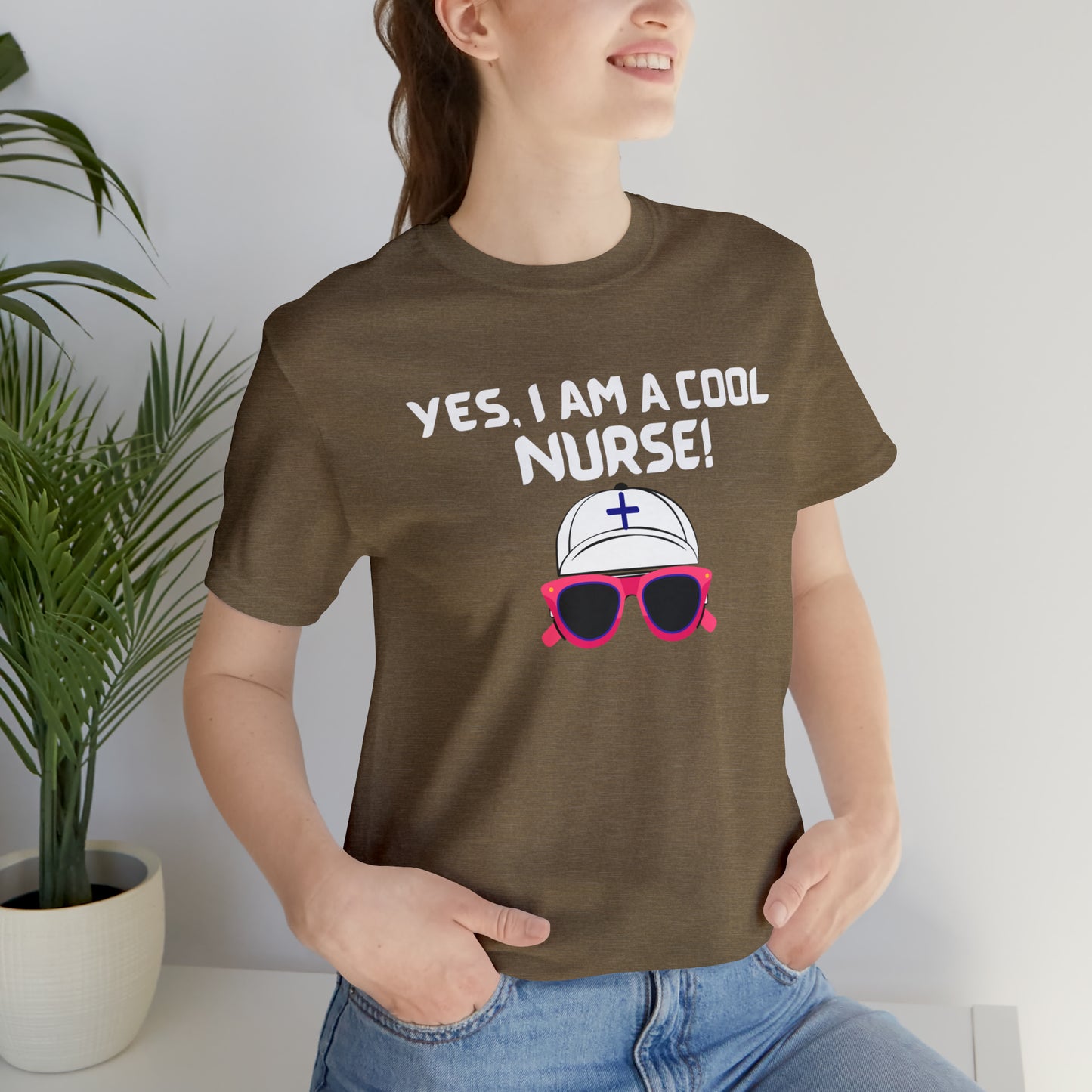 SHORT SLEEVE TEE SHIRT FOR A COOL NURSE