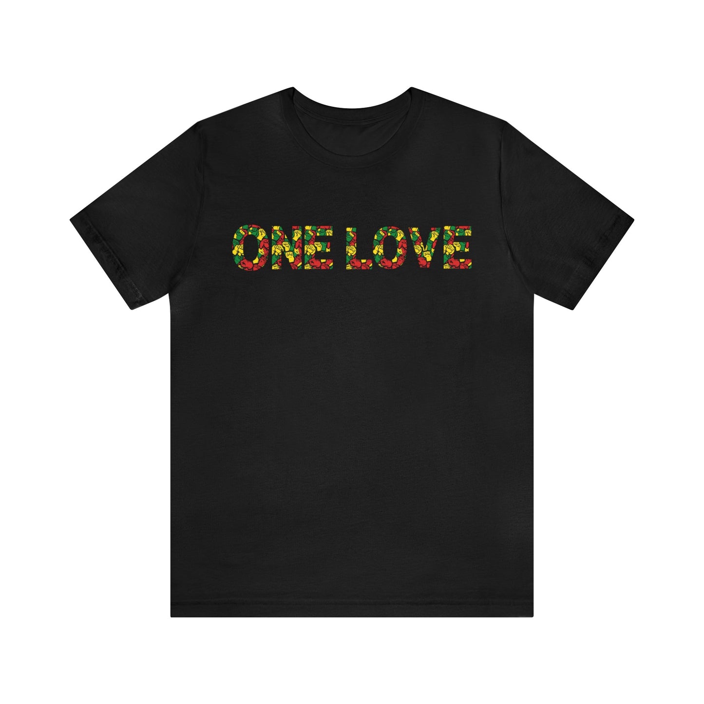 ONE LOVE POWER DESIGN GRAPHIC CREWNECK TSHIRT