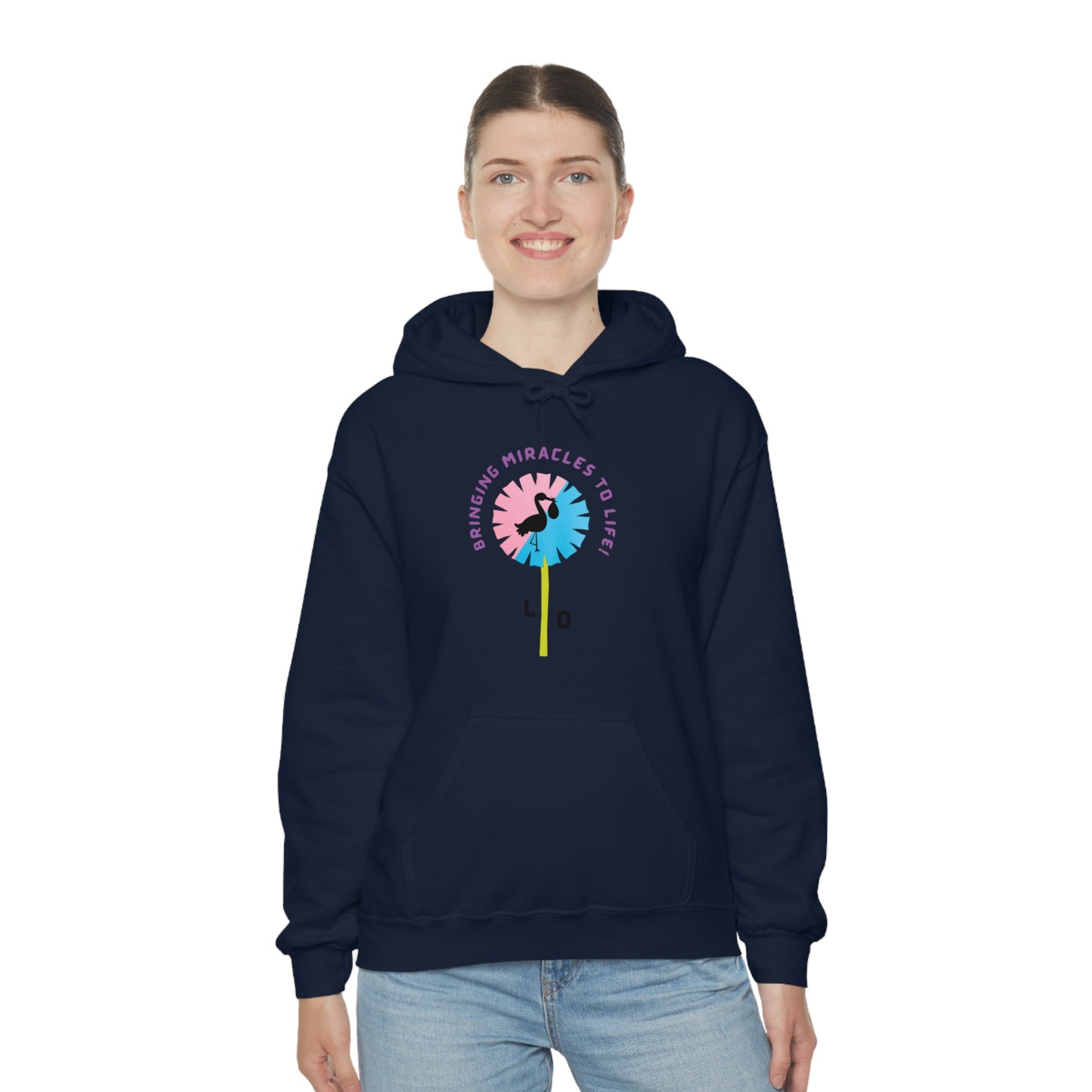 LABOR AND DELIVERY NURSE MIRACLES HOODED SWEATSHIRT GIFT