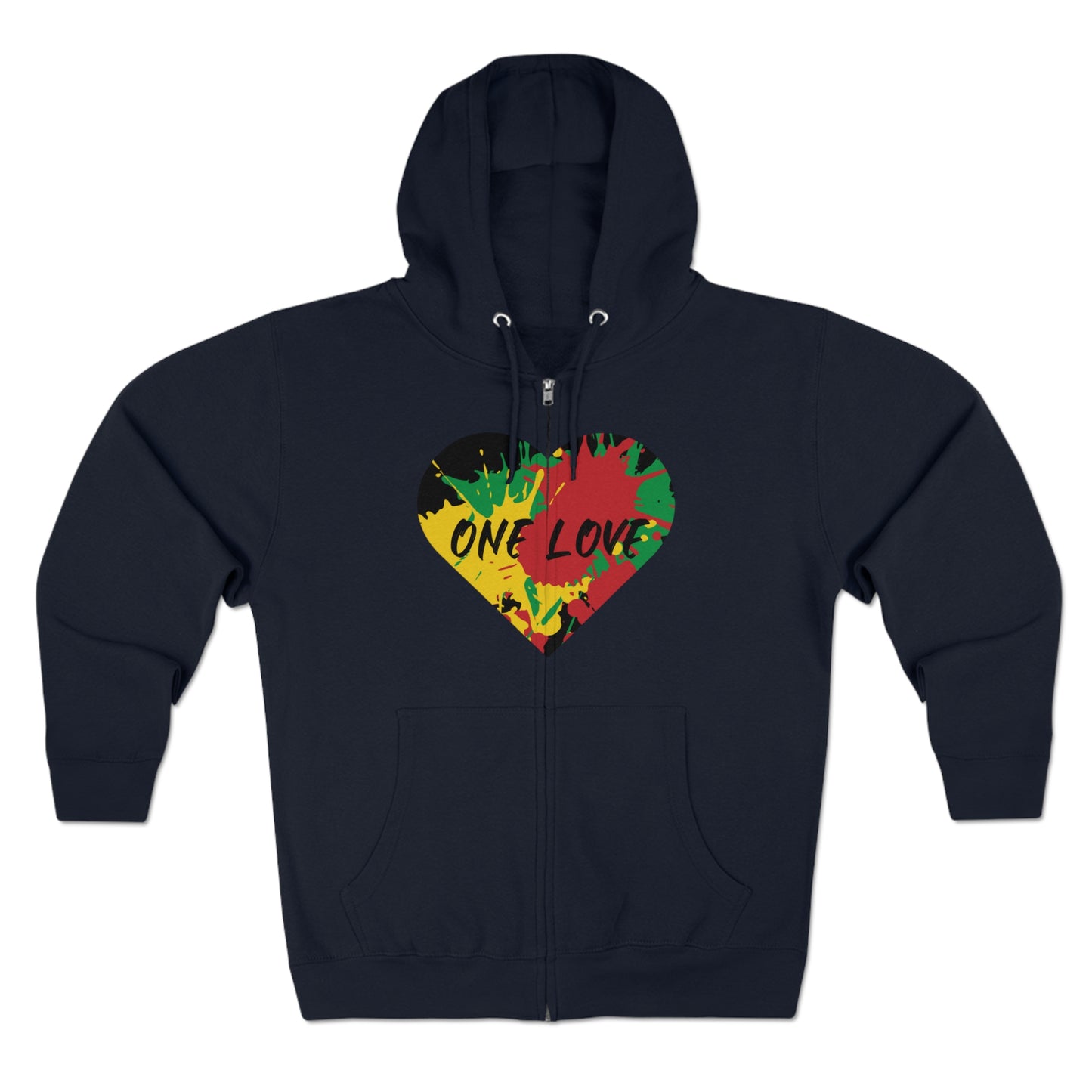 ONE LOVE ZIP FRONT HOODIE GIFT