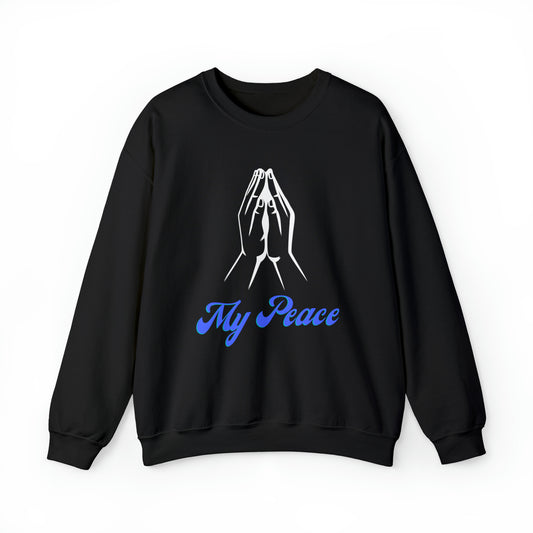 Praying Hands design crewneck sweatshirt