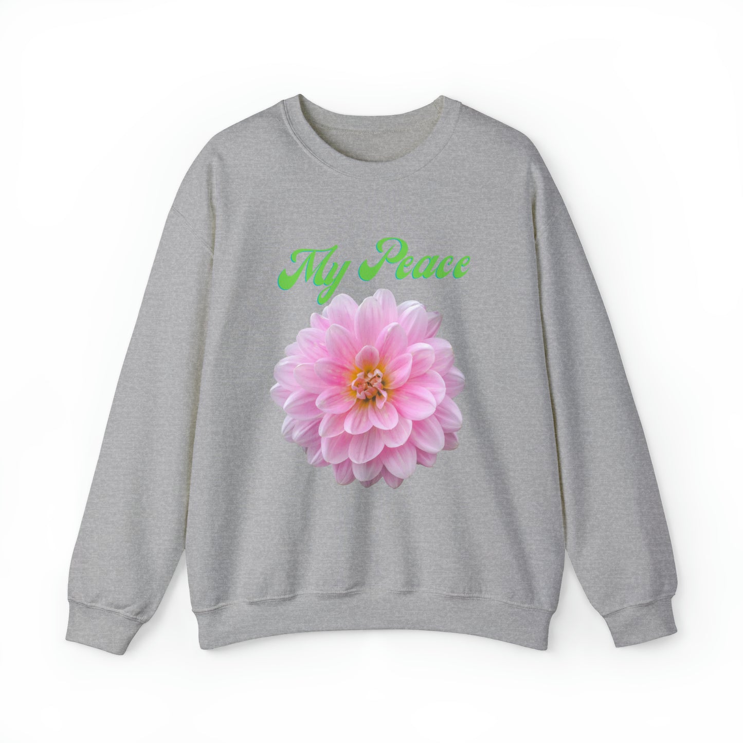 Pink Peony Design Crewneck Sweatshirt Gift