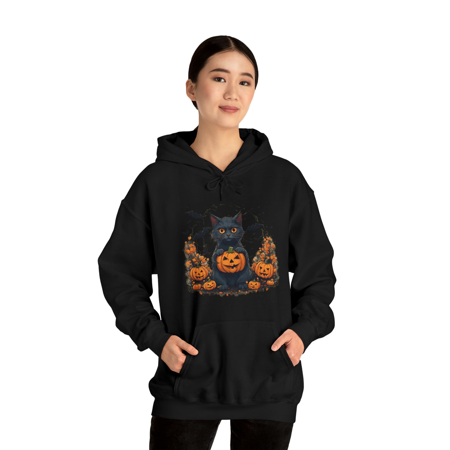 BLACK CAT HALLOWEEN HOODIE GIFT