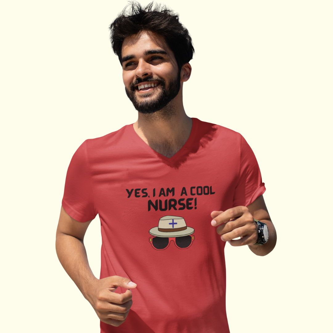 COOL NURSE V NECK T SHIRT GIFT