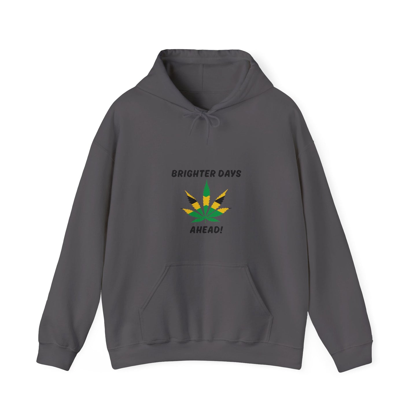"Brighter Days Ahead!" Jamaica Leaf Graphic Pullover