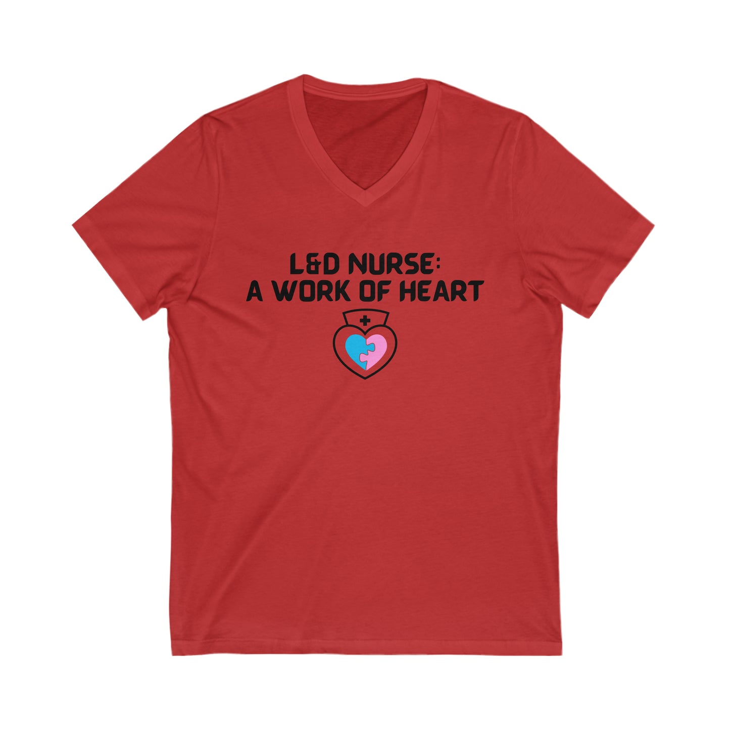 UNISEX V NECK TSHIRT GIFT FOR L&D NURSE