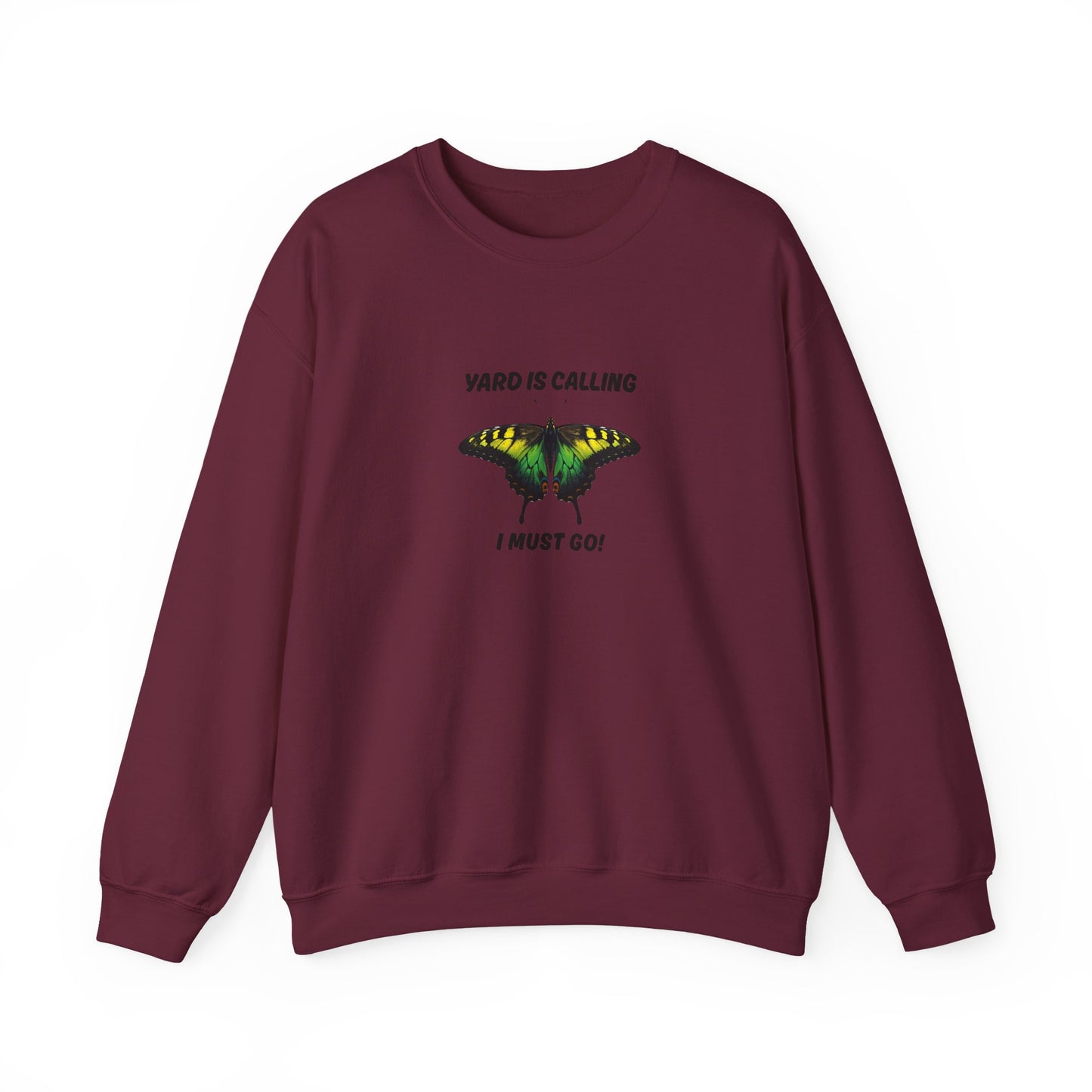 “Yard Is Calling, I Must Go!” Jamaica Color Butterfly Sweatshirt