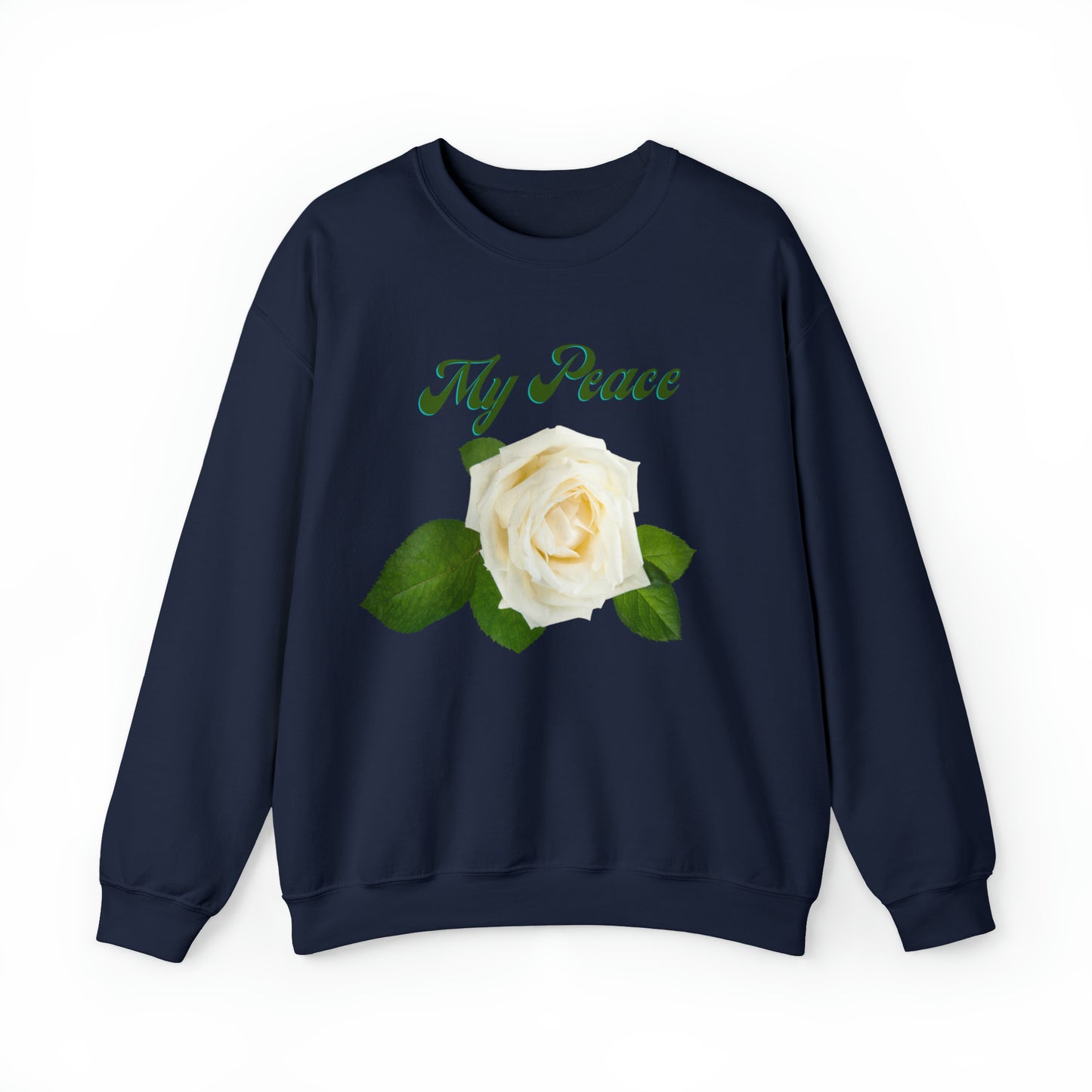 White Rose Design Statement Sweatshirt Gift