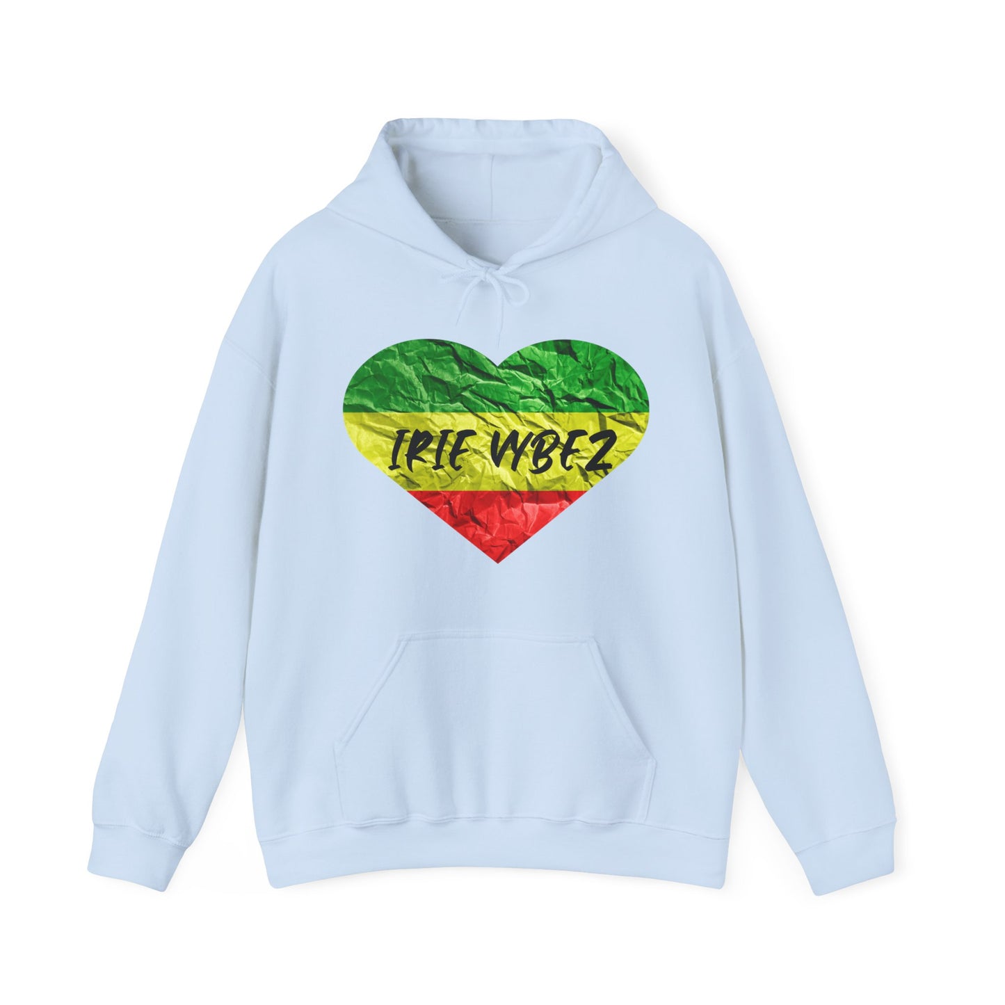 IRIE VYBEZ REGGAE THEME GRAPHIC HOODED SWEATSHIRT