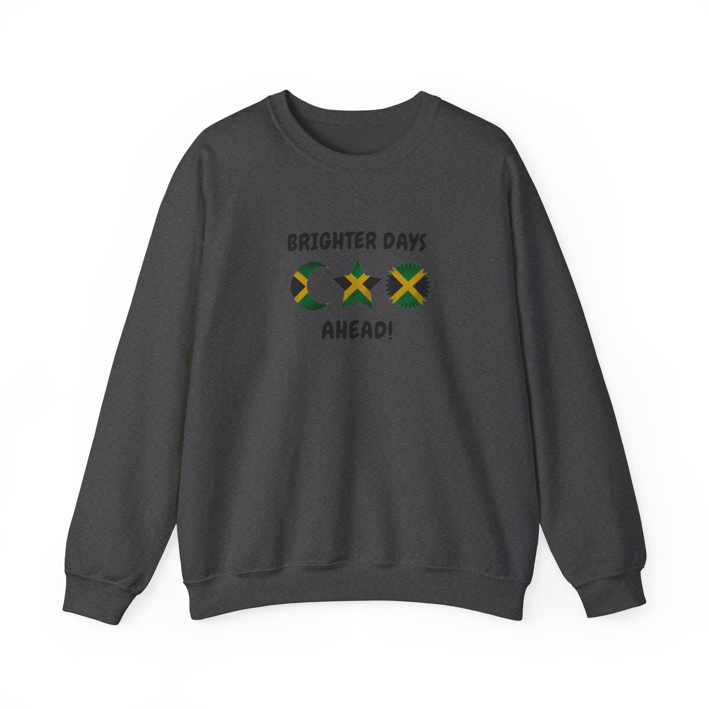 Jamaican Sun Moon Star Brighter Days Ahead Sweatshirt