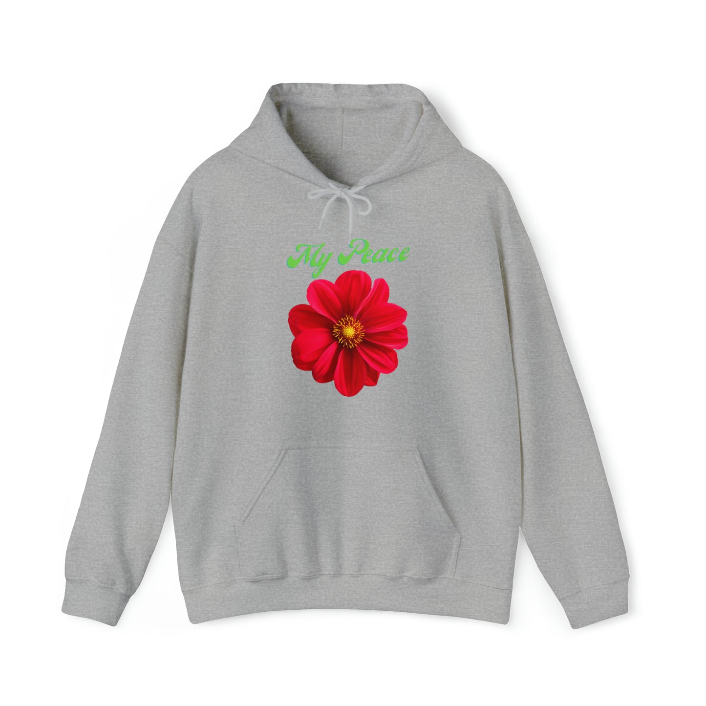 Beautiful red flower statement hoodie