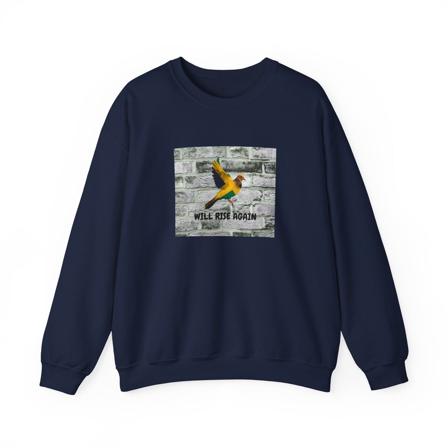 Will Rise Again Graphic Bird Jamaica support Crewneck Shirt