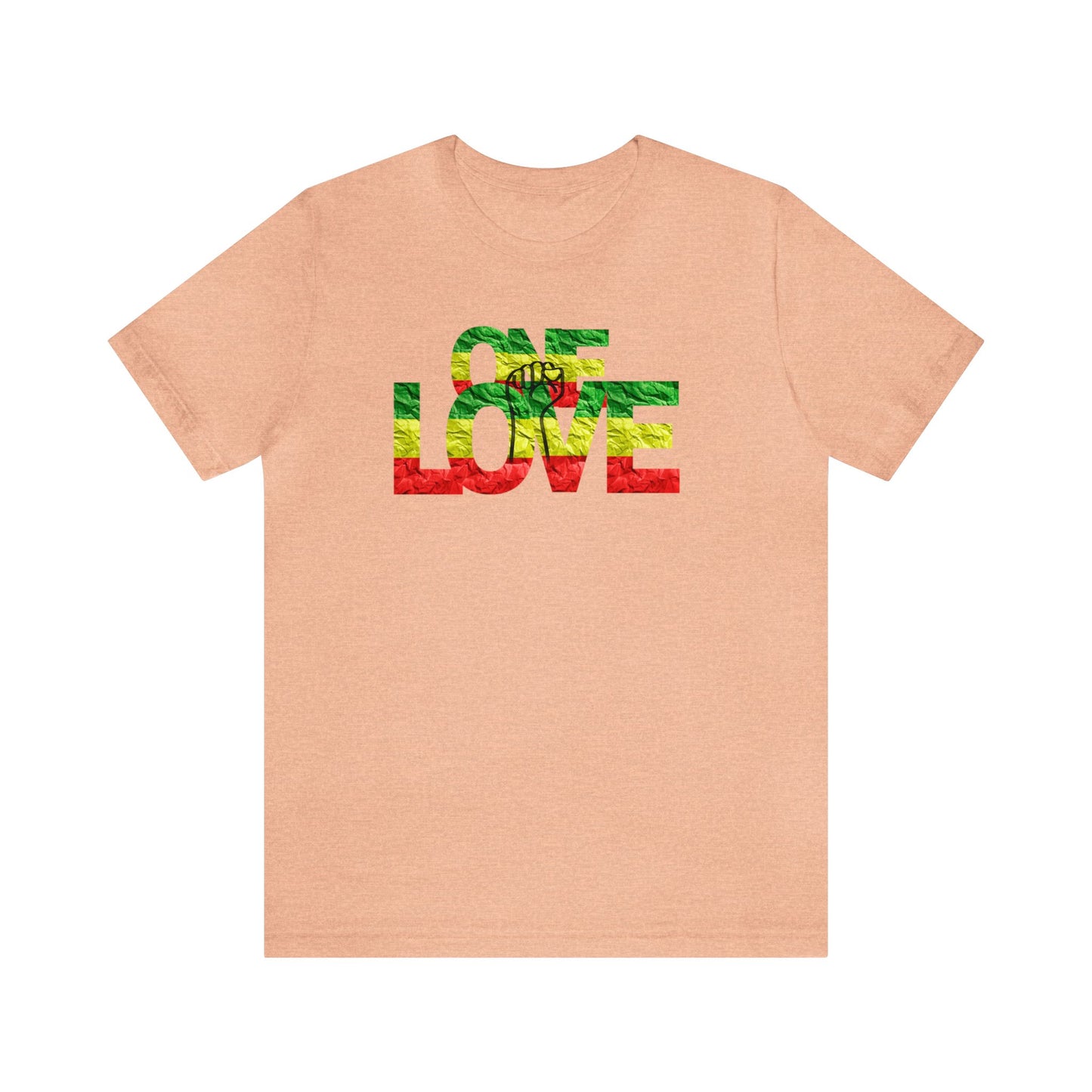 ONE LOVE AND POWER ROOTS COLOR STATEMENT T SHIRT