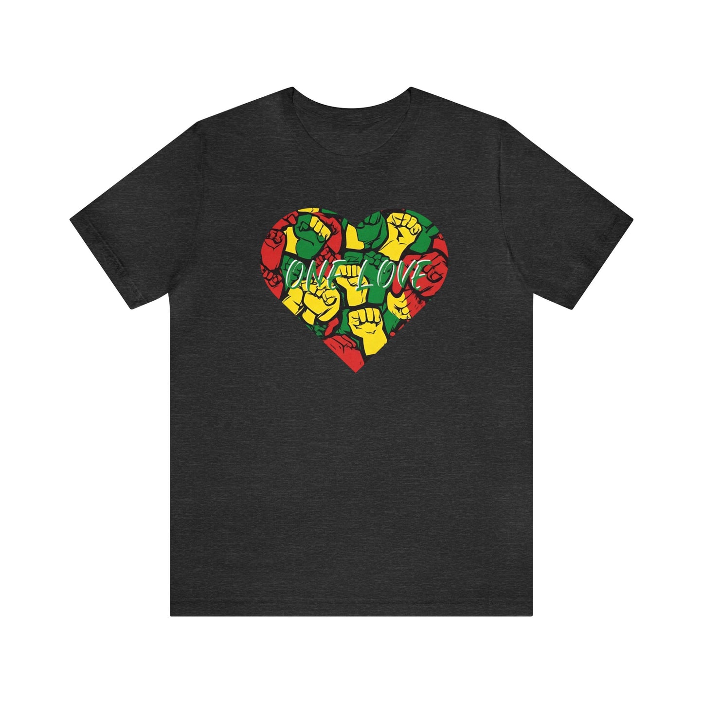 ONE LOVE AND POWER CREWNECK SHORT SLEEVE TSHIRT