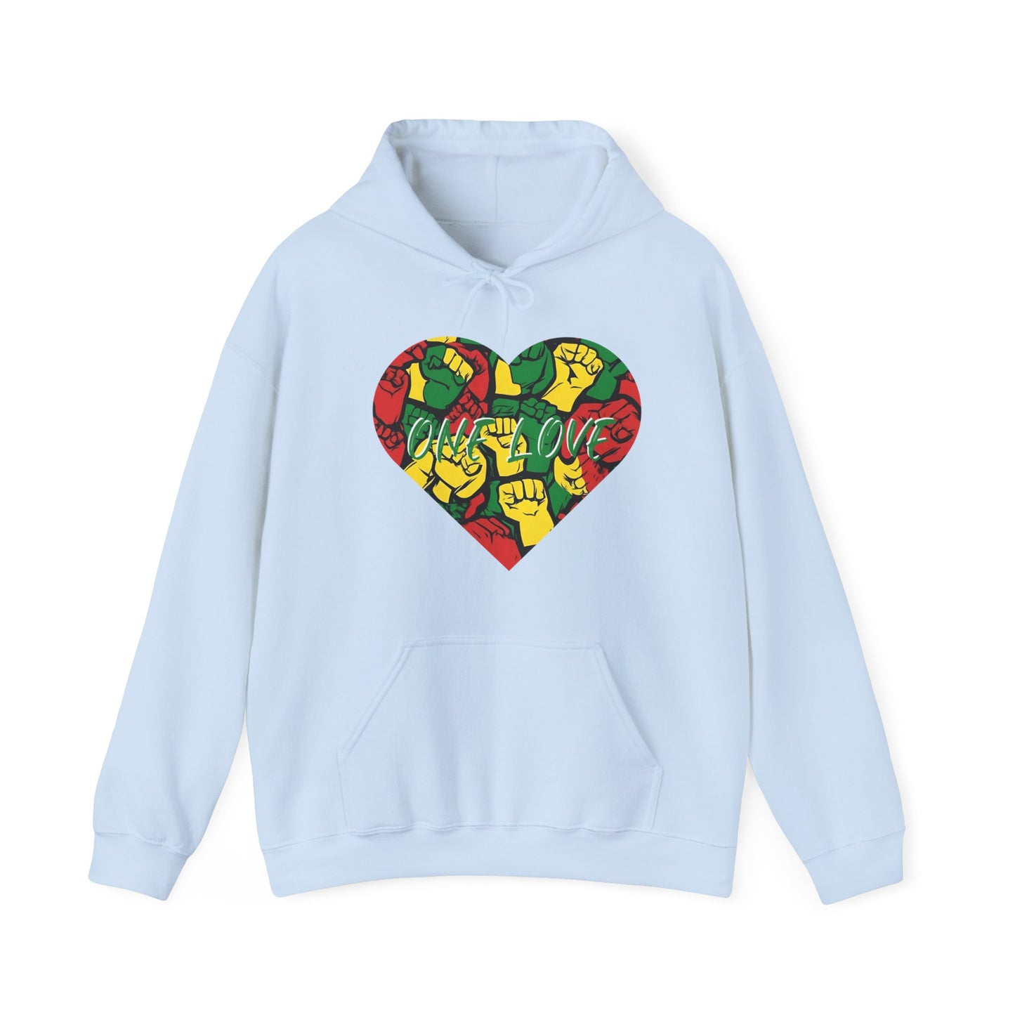 ONE LOVE FIST DESIGN HOODIE GIFT