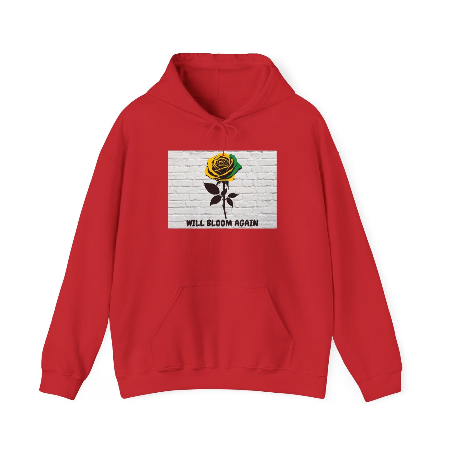 Will Bloom Again Inspirational Rose Flower Graphic Sweatshirt